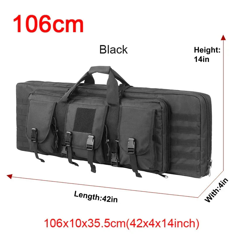 Estojo para armas e mochila tática para duas espingardas - Lamylie