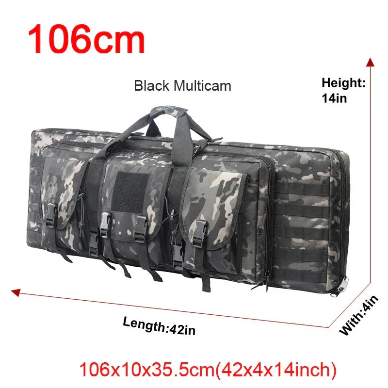 Estojo para armas e mochila tática para duas espingardas - Lamylie