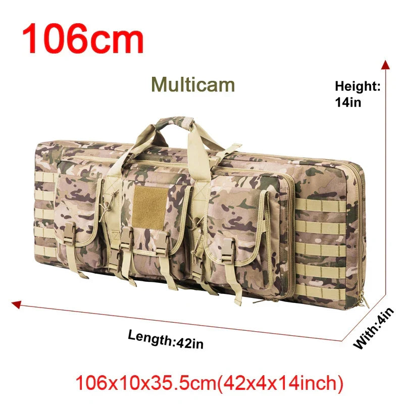 Estojo para armas e mochila tática para duas espingardas - Lamylie