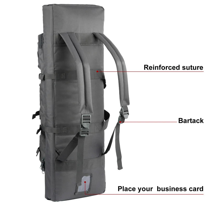 Estojo para armas e mochila tática para duas espingardas - Lamylie