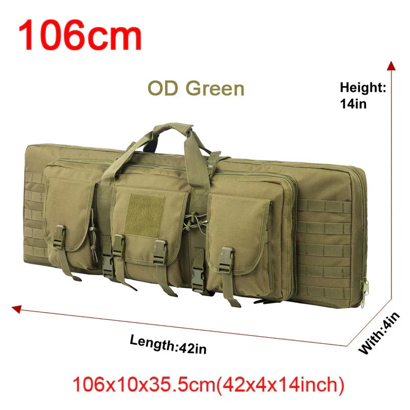 Estojo para armas e mochila tática para duas espingardas - Lamylie