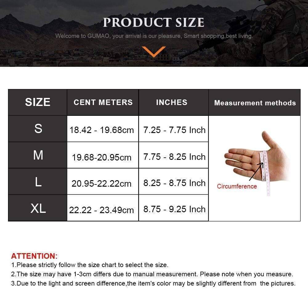 Gants tactiques à doigts couvrants pour les activités de plein air et l’usage militaire - Lamylie