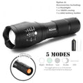 LED Flashlight with Zoom Function - Tactical Aluminum Design - Lamylie