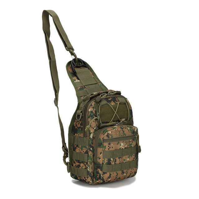 Sac à dos bandoulière d’aventure en plein air pour homme – style militaire tactique – Lamylie