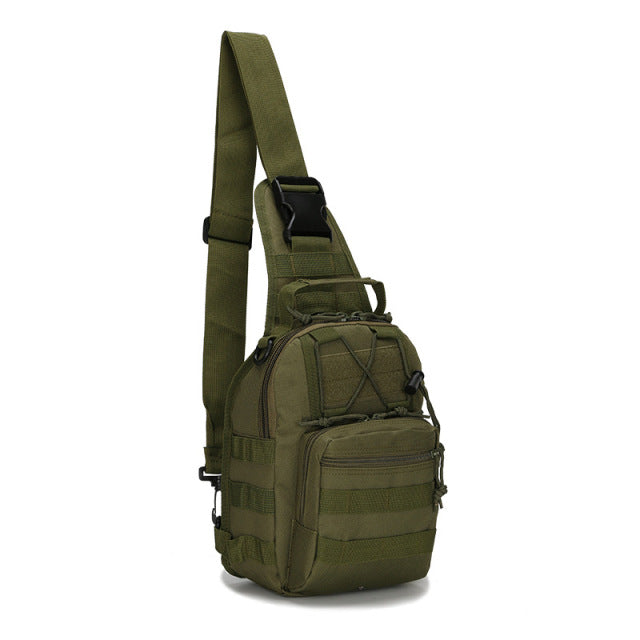 Sac à dos bandoulière d’aventure en plein air pour homme – style militaire tactique – Lamylie