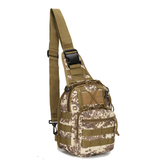 Sac à dos bandoulière d’aventure en plein air pour homme – style militaire tactique – Lamylie