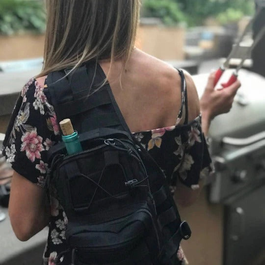 Sac à dos bandoulière d’aventure en plein air pour homme – style militaire tactique – Lamylie