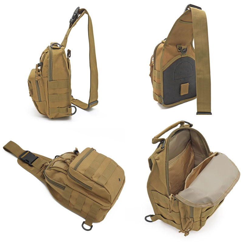 Sac à dos bandoulière d’aventure en plein air pour homme – style militaire tactique – Lamylie