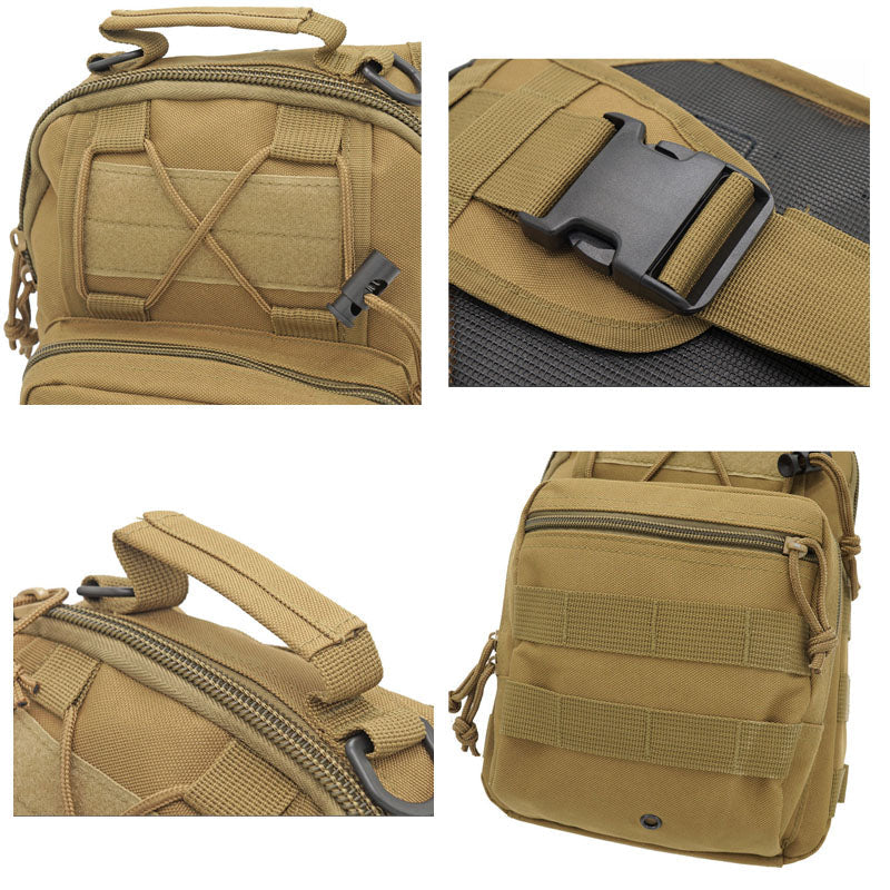 Sac à dos bandoulière d’aventure en plein air pour homme – style militaire tactique – Lamylie