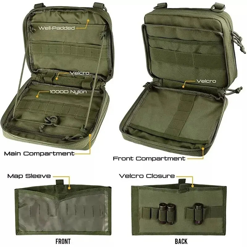 MOLLE Tactical Admin Pouch for Magazine Storage and Utility - Lamylie