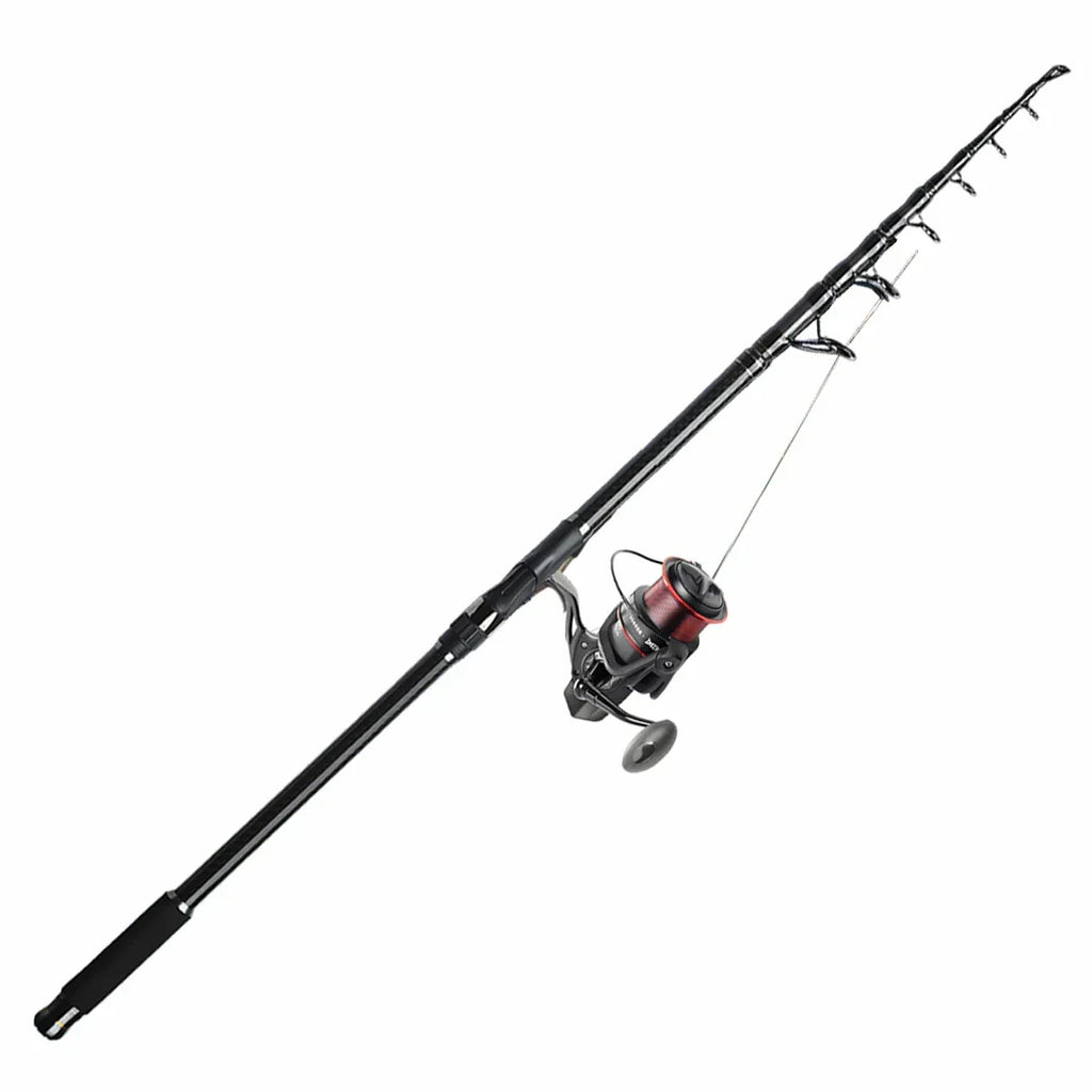 Cana de pesca em fibra de carbono com design telescópico - Lamylie