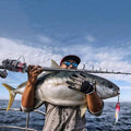 Cana de pesca em fibra de carbono com design telescópico - Lamylie