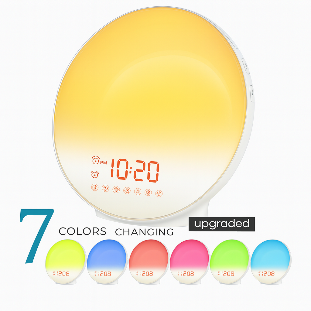 Smart Alarm Clock with Sunrise Simulation and Light Therapy功能 - Lamylie