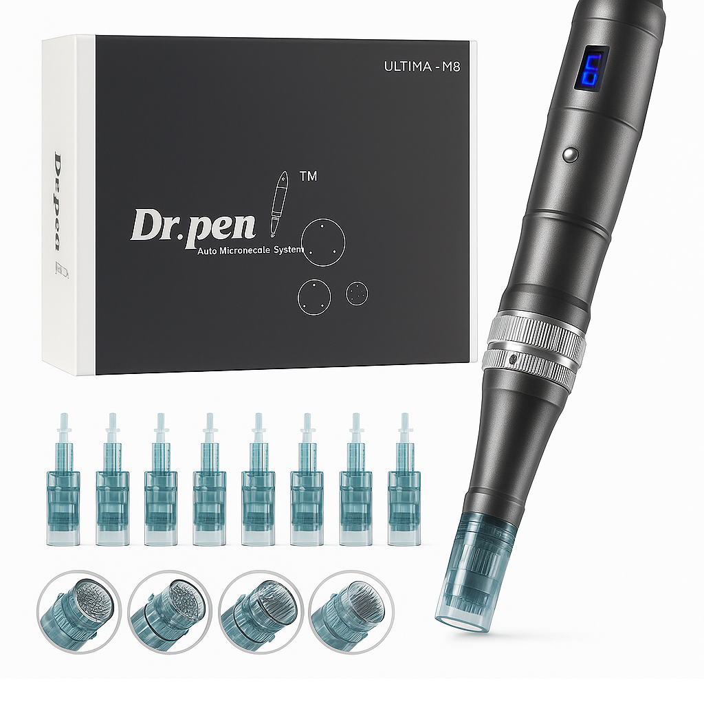 Microneedling Dermapen with USB Rechargeable Feature, 5 x 32Pin Cartridges - Lamylie