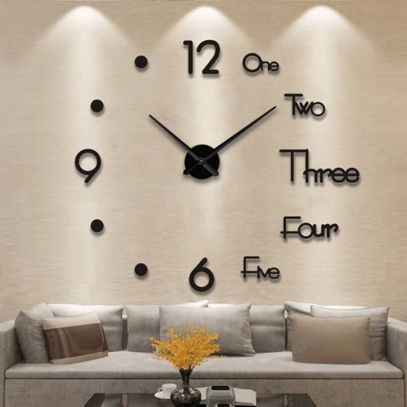 Moderne 3D-Acryl-Wanduhr für ruhige Innenräume – Lamylie