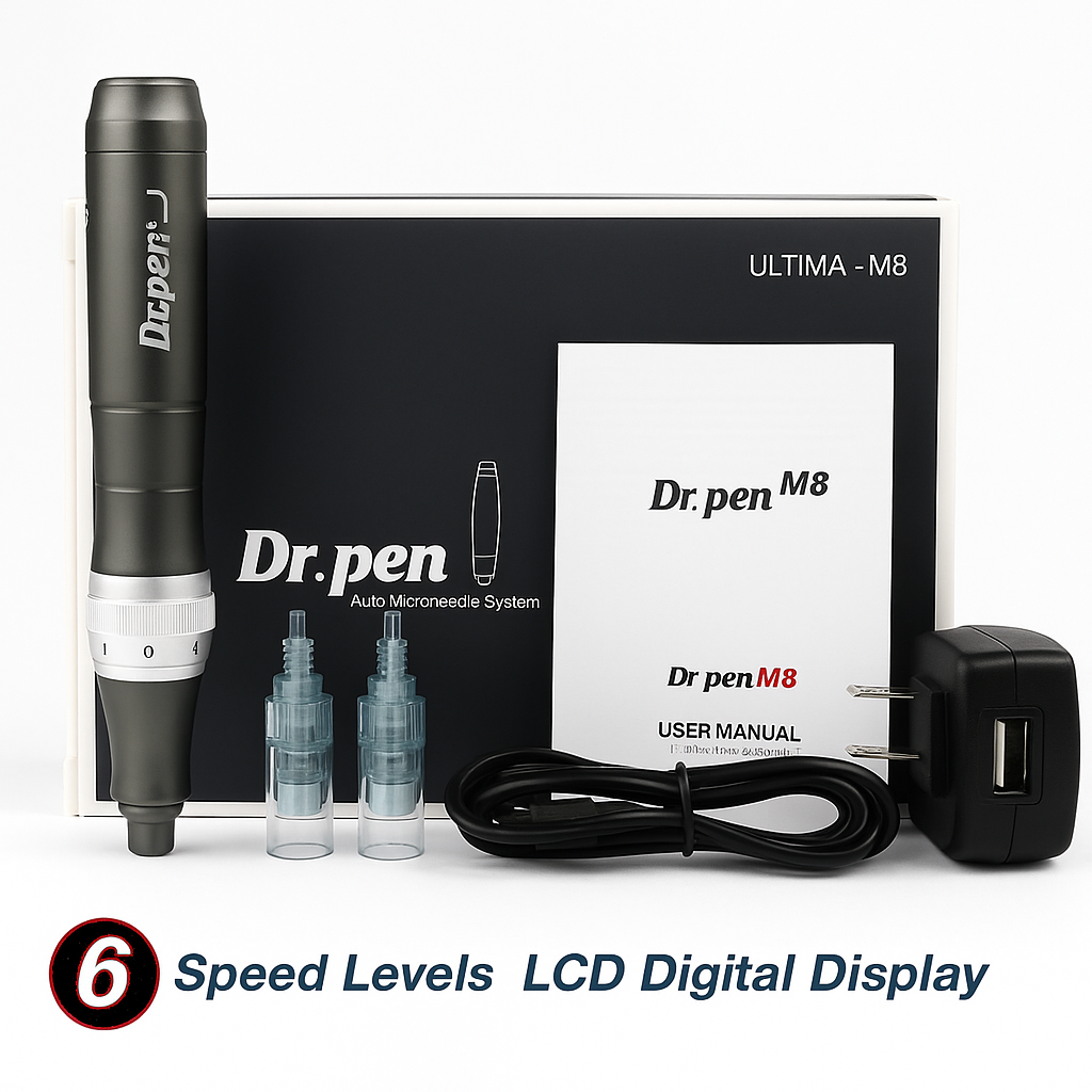 Microneedling Dermapen with USB Rechargeable Feature, 5 x 32Pin Cartridges - Lamylie