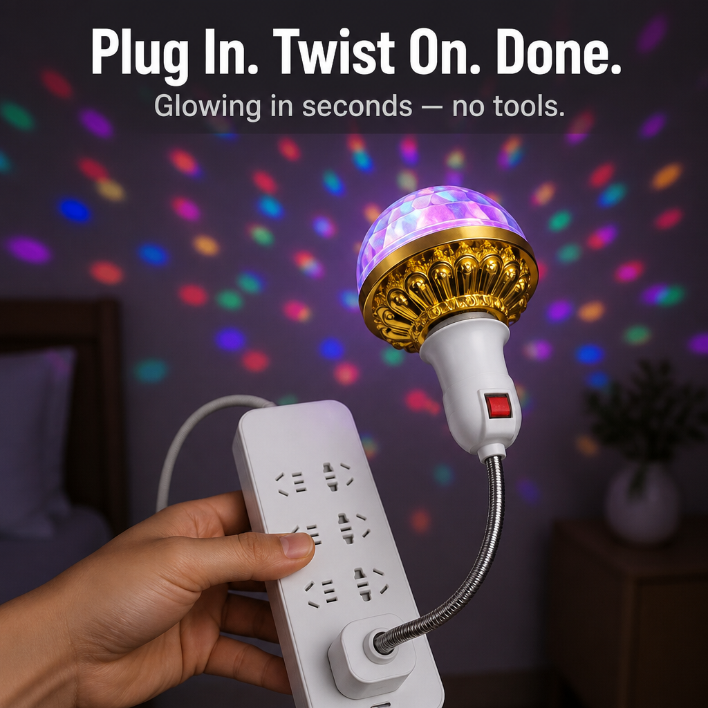 LumaPulse — Flood Any Room with Spinning Color in One Quick Twist - Lamylie