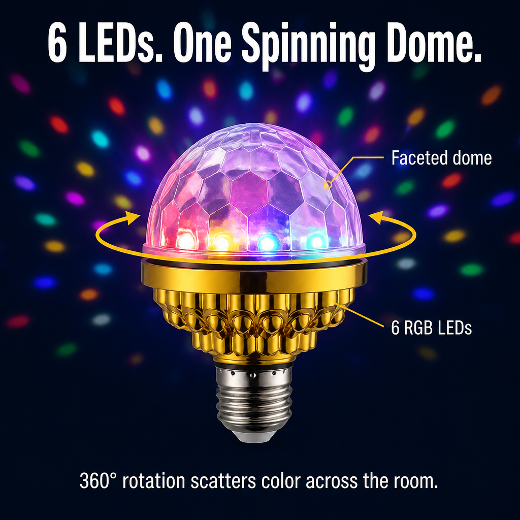 LumaPulse — Flood Any Room with Spinning Color in One Quick Twist - Lamylie