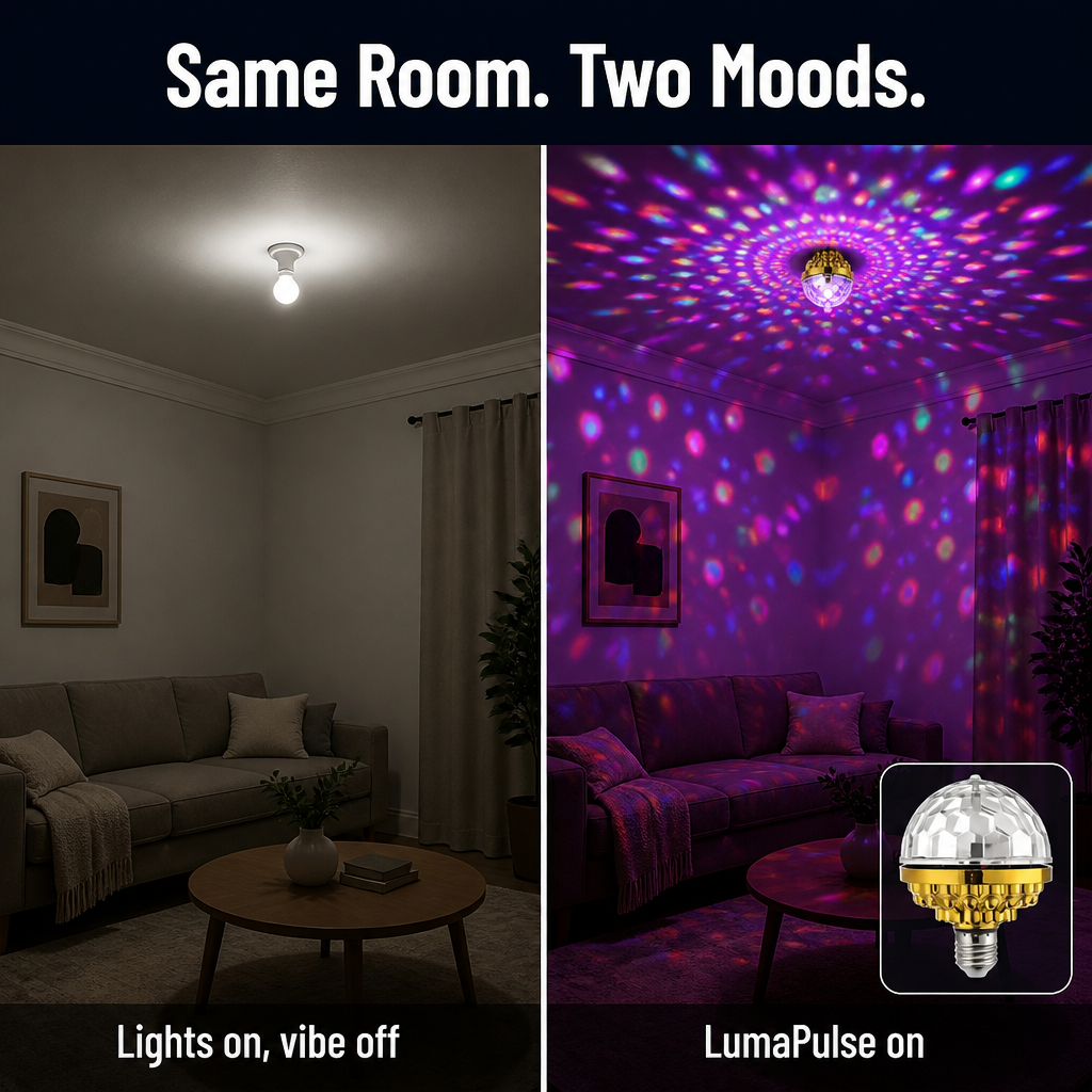 LumaPulse — Flood Any Room with Spinning Color in One Quick Twist - Lamylie