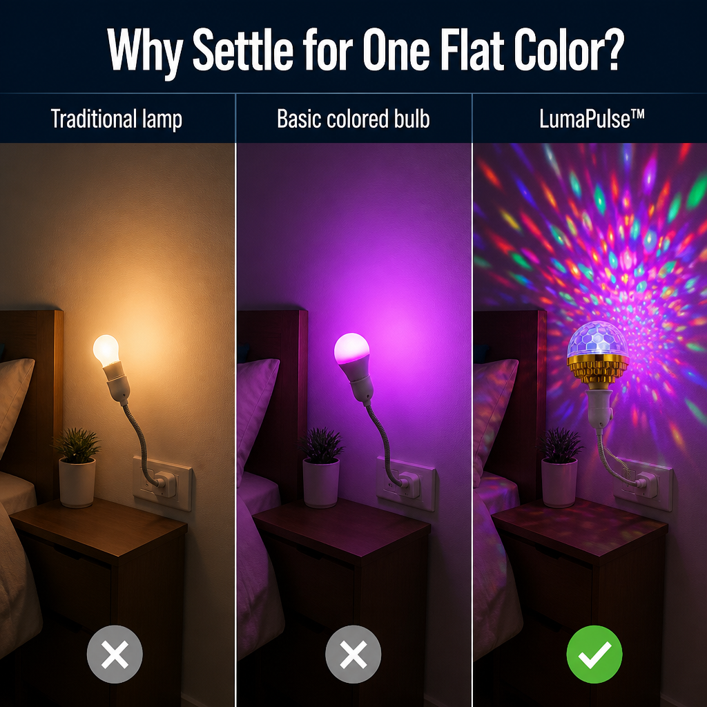 LumaPulse — Flood Any Room with Spinning Color in One Quick Twist - Lamylie