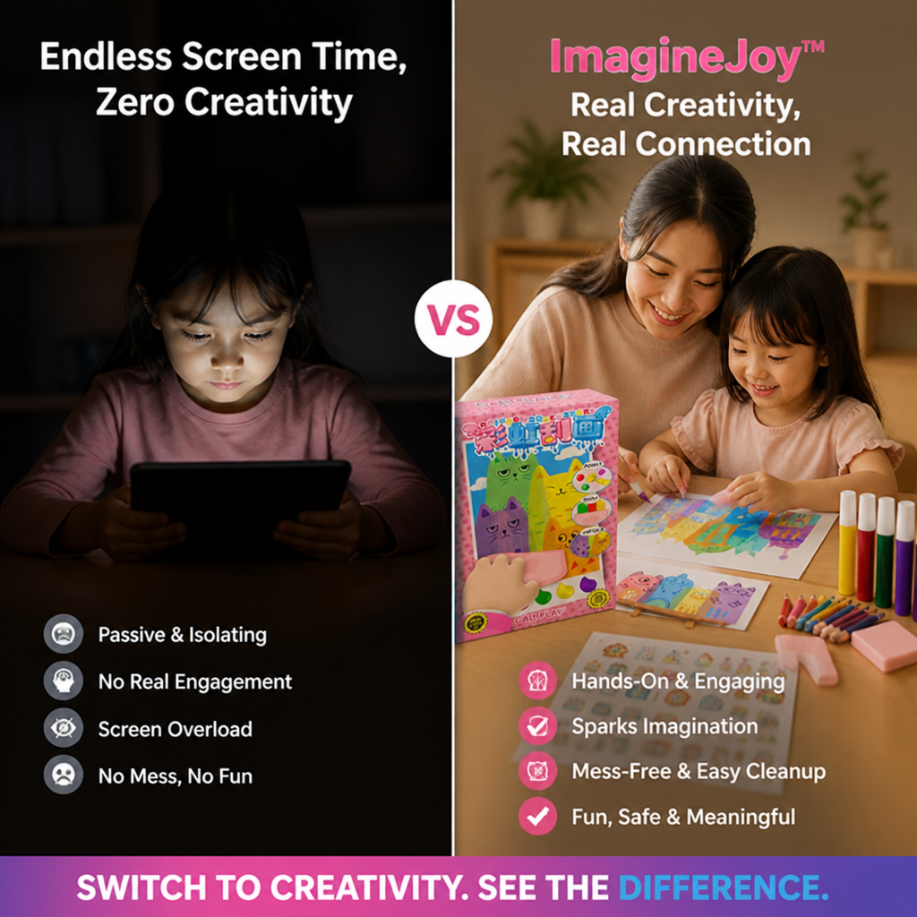 ImagineJoy — اضغط واكشط واكشف عن فن قوس قزح دون فوضى على الطاولة | متعة بلا شاشة - Lamylie