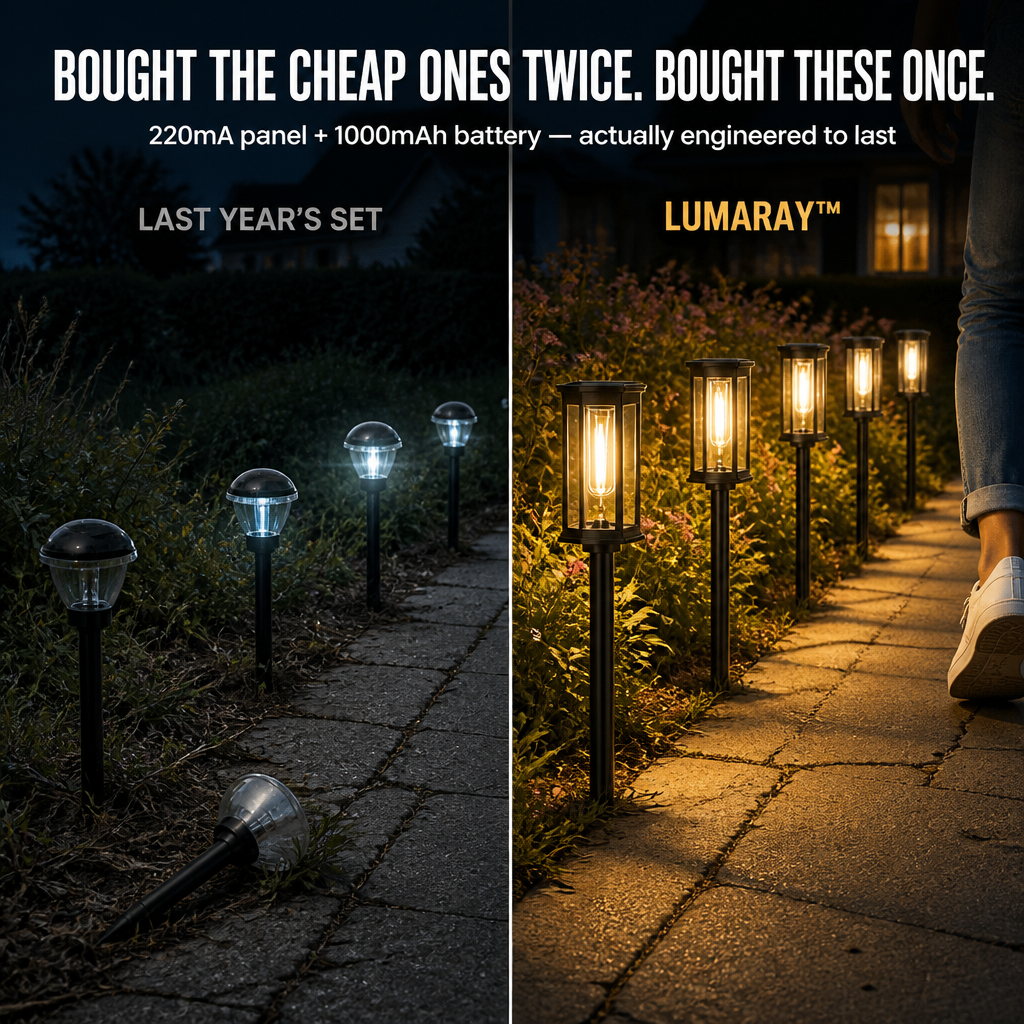 LumaRay — Light Your Garden Path for 12 Full Hours on One Day's Charge - Lamylie
