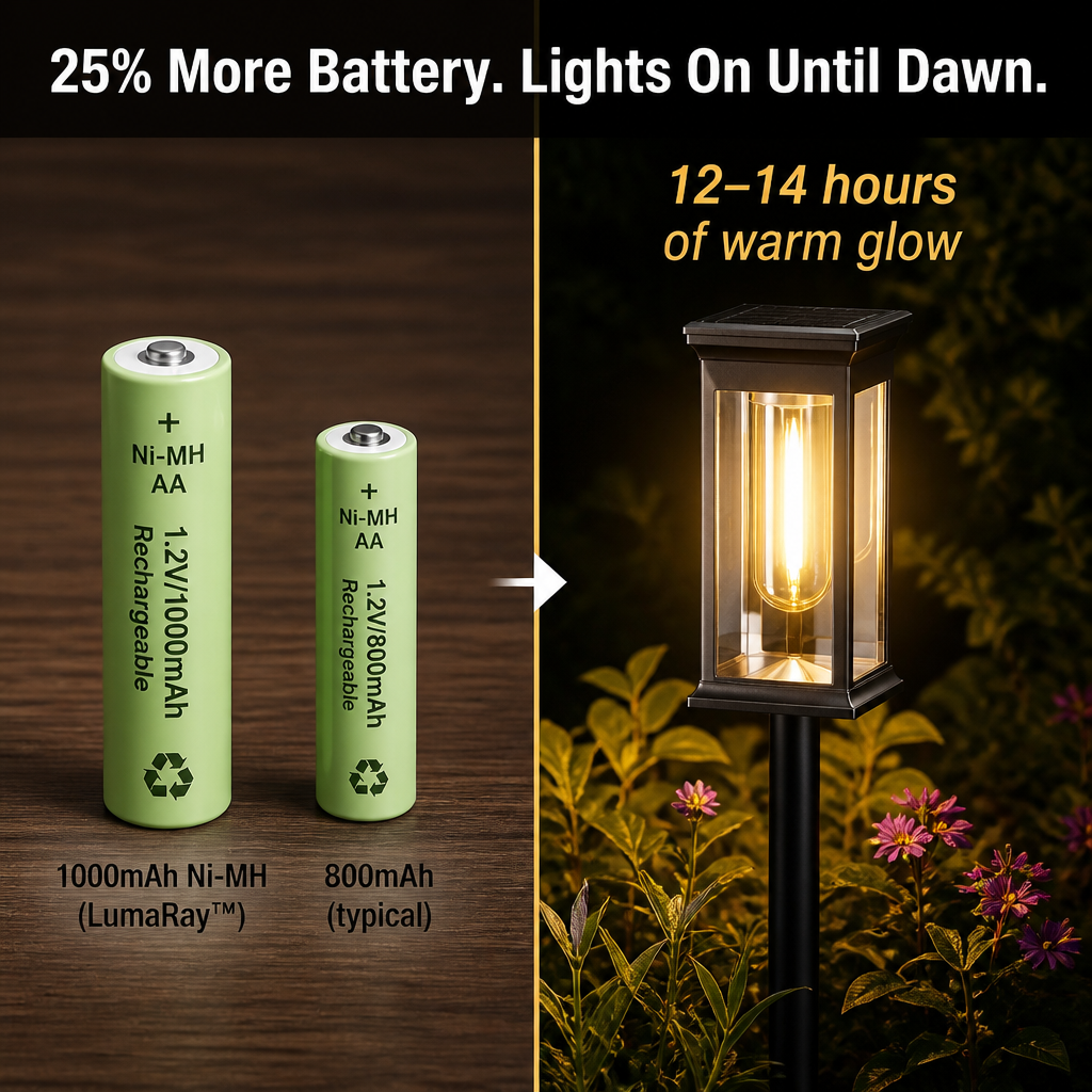 LumaRay — Light Your Garden Path for 12 Full Hours on One Day's Charge - Lamylie