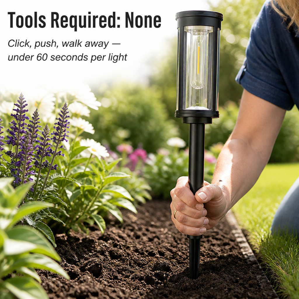 LumaRay — Light Your Garden Path for 12 Full Hours on One Day's Charge - Lamylie