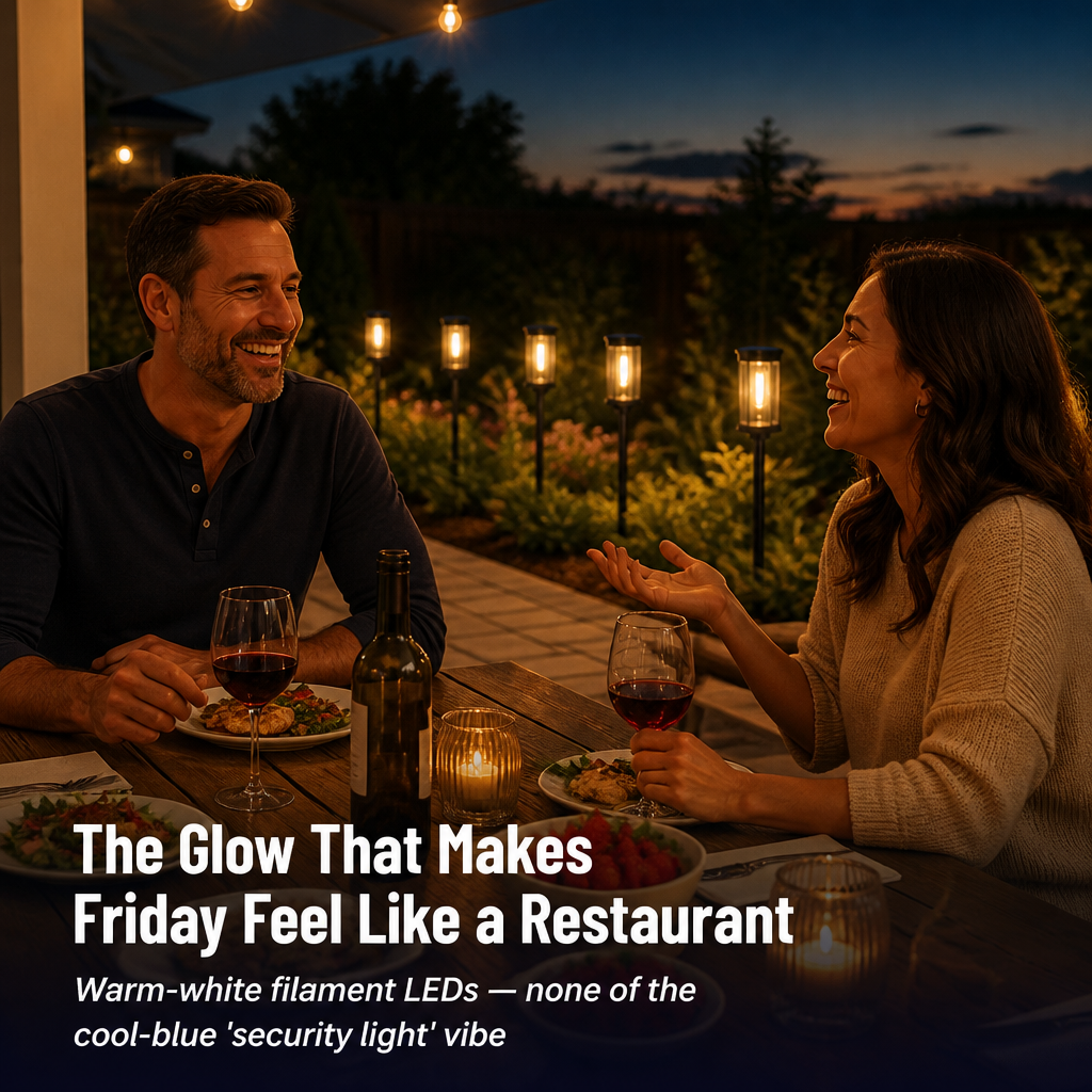 LumaRay — Light Your Garden Path for 12 Full Hours on One Day's Charge - Lamylie