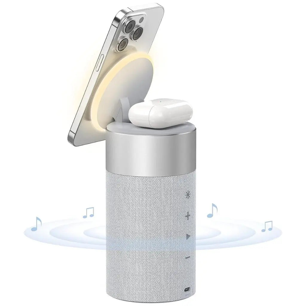 Wireless Speaker with Charging Function | 3-in-1 Bluetooth Speaker, MagSafe Power Bank & Ambient Lighting - Lamylie