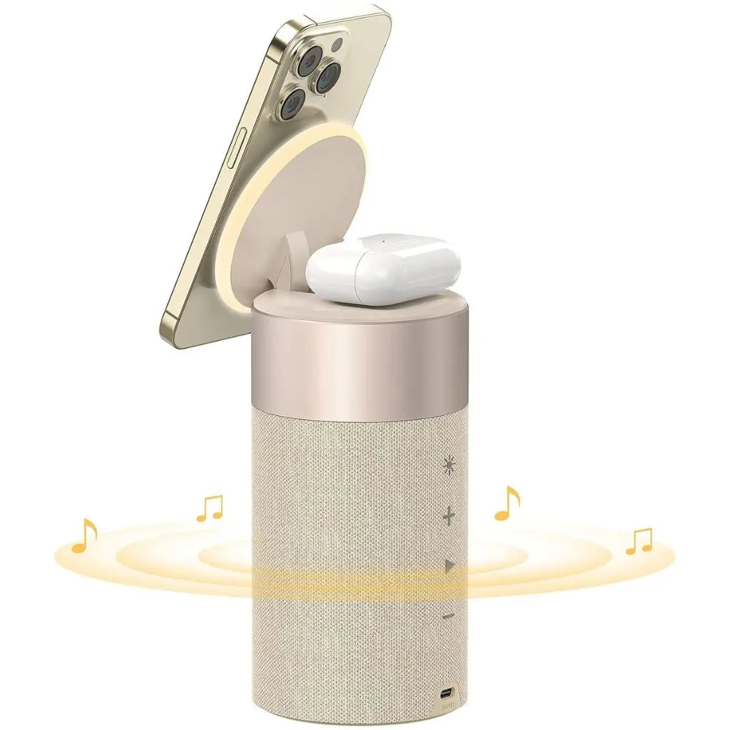 Wireless Speaker with Charging Function | 3-in-1 Bluetooth Speaker, MagSafe Power Bank & Ambient Lighting - Lamylie