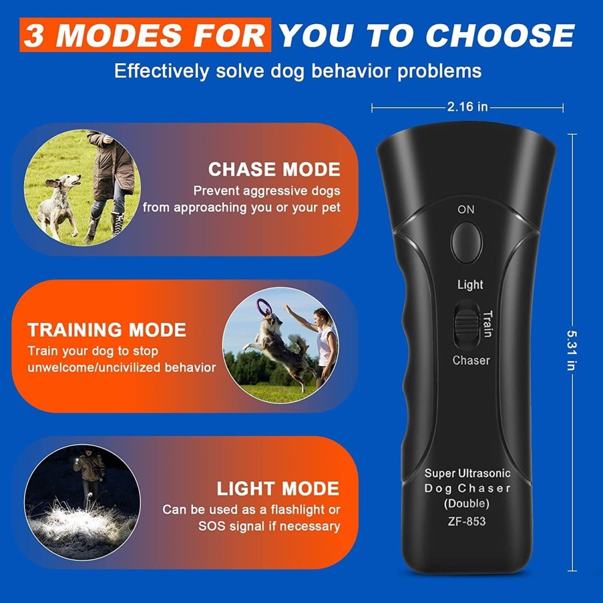 Indoor Ultrasonic Bark Control Device for Dogs - Lamylie
