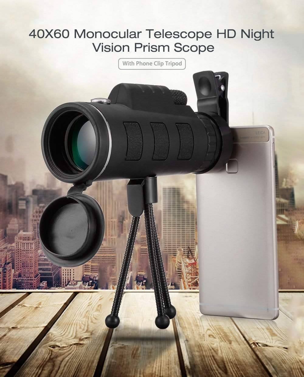 Monocular Telescope with Dual Focus - 40x60 Magnification - Lamylie