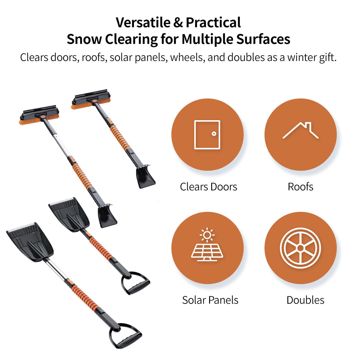 Pelle à neige multifonction et grattoir à glace pour voitures – Lamylie