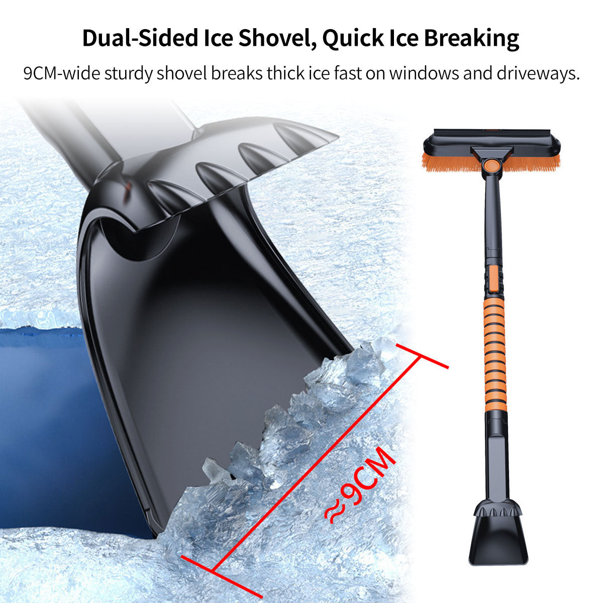 Pelle à neige multifonction et grattoir à glace pour voitures – Lamylie