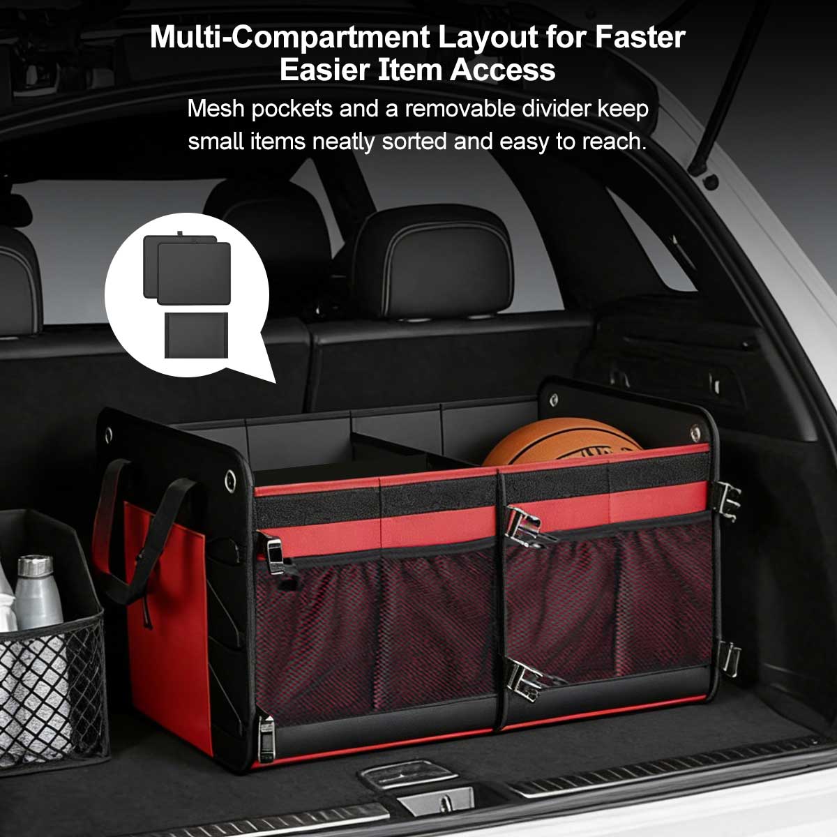 Collapsible 60L Vehicle Cargo Storage Organizer - Lamylie