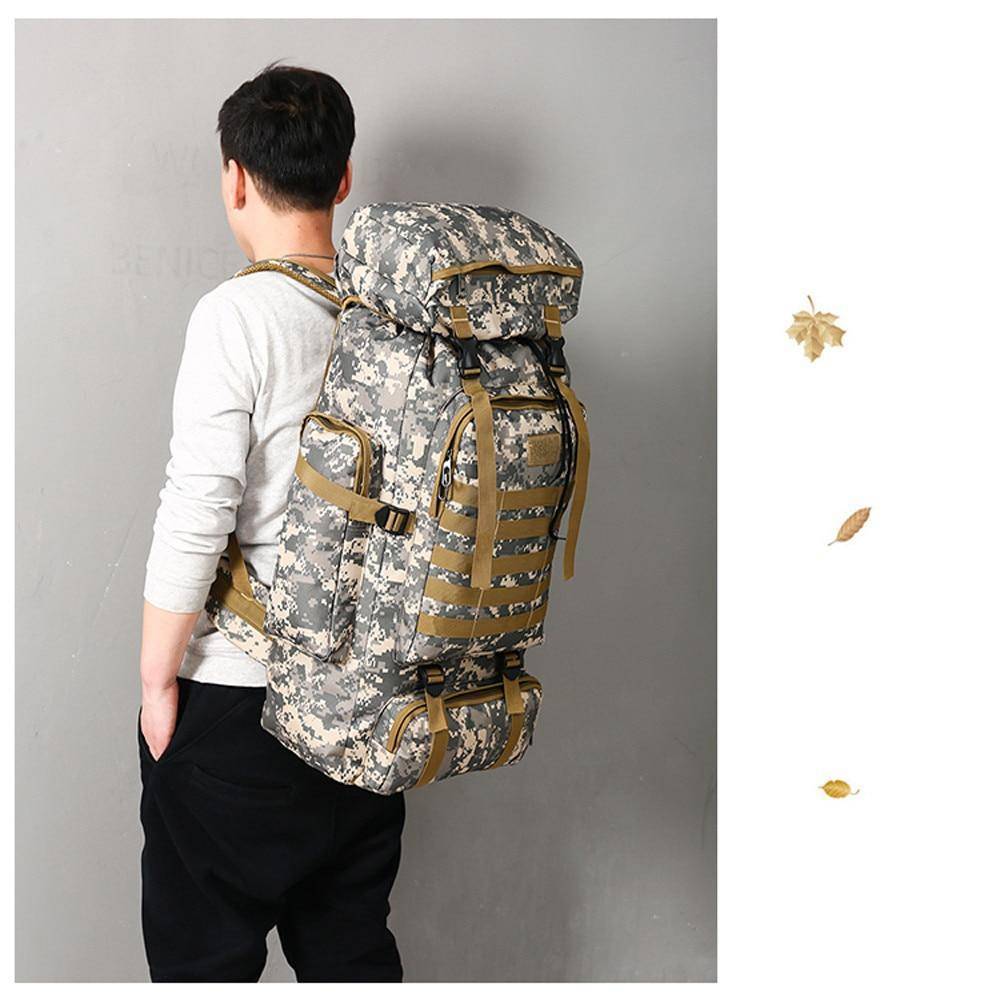 Outdoor Adventure Backpack - 60L Tactical Gear for Exploration - Lamylie