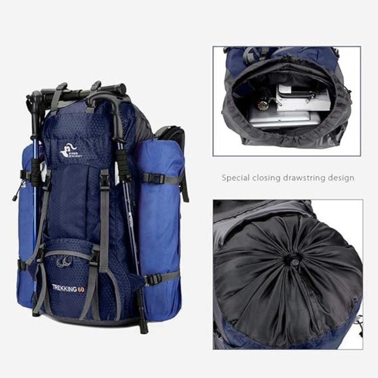 Outdoor Adventure Backpack 60L - Waterproof for Hiking - Lamylie