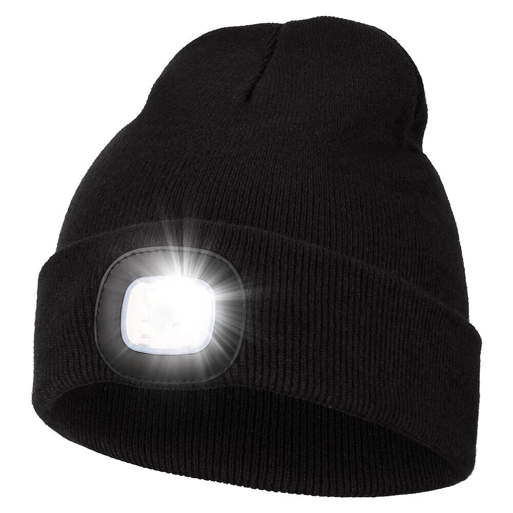 Căciulă LED cu lumină reîncărcabilă prin USB pentru utilizare în aer liber - Lamylie