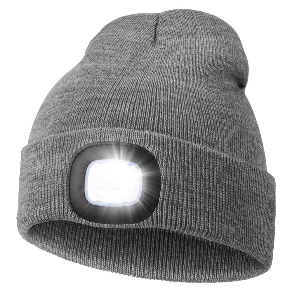 Căciulă LED cu lumină reîncărcabilă prin USB pentru utilizare în aer liber - Lamylie