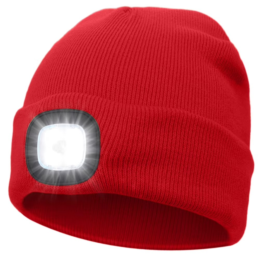 Căciulă LED cu lumină reîncărcabilă prin USB pentru utilizare în aer liber - Lamylie