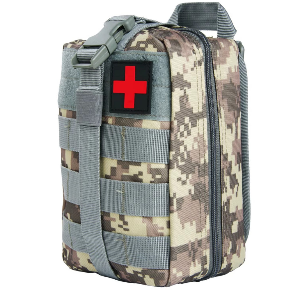 Medical Pouch for First Aid and Trauma with Rip Away MOLLE System - Lamylie
