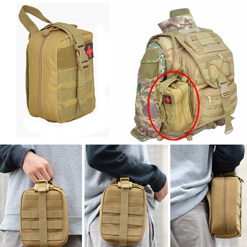 Medical Pouch for First Aid and Trauma with Rip Away MOLLE System - Lamylie
