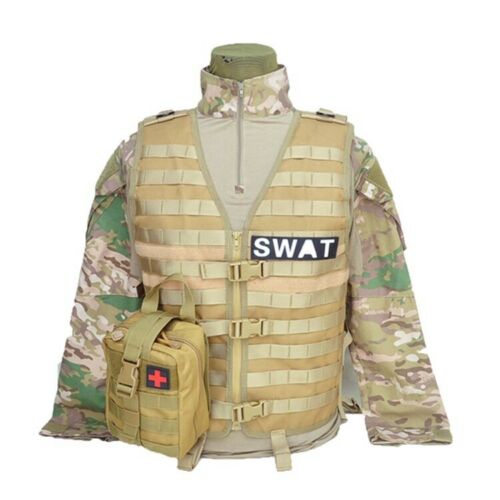 Medical Pouch for First Aid and Trauma with Rip Away MOLLE System - Lamylie
