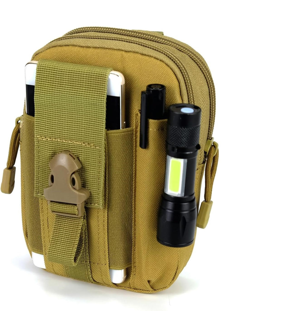Military Utility Bag - EDC Belt Pouch with MOLLE System - Lamylie