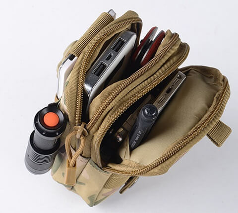 Military Utility Bag - EDC Belt Pouch with MOLLE System - Lamylie