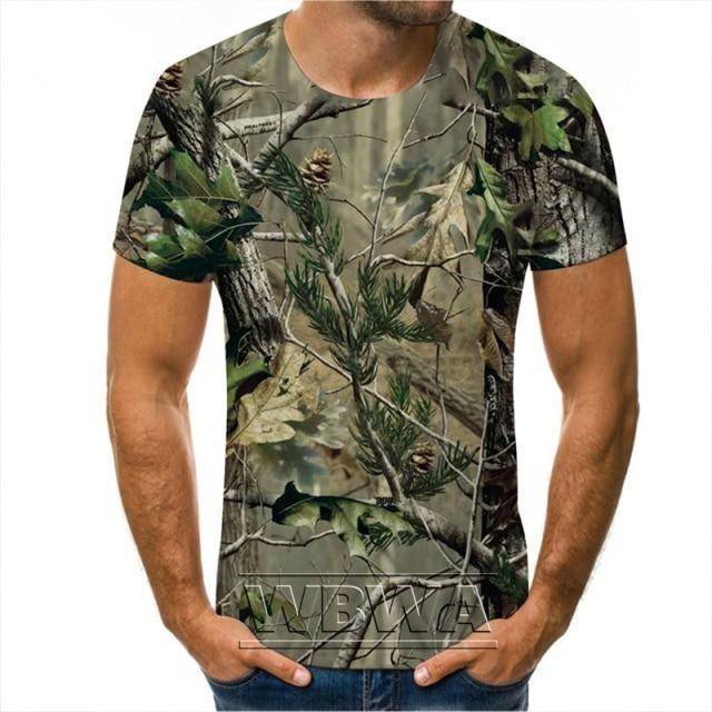 T-shirt de camouflage pour aventures en plein air et activités de chasse – Lamylie