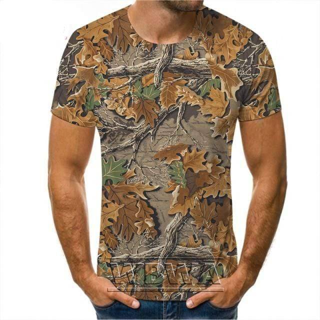 T-shirt de camouflage pour aventures en plein air et activités de chasse – Lamylie