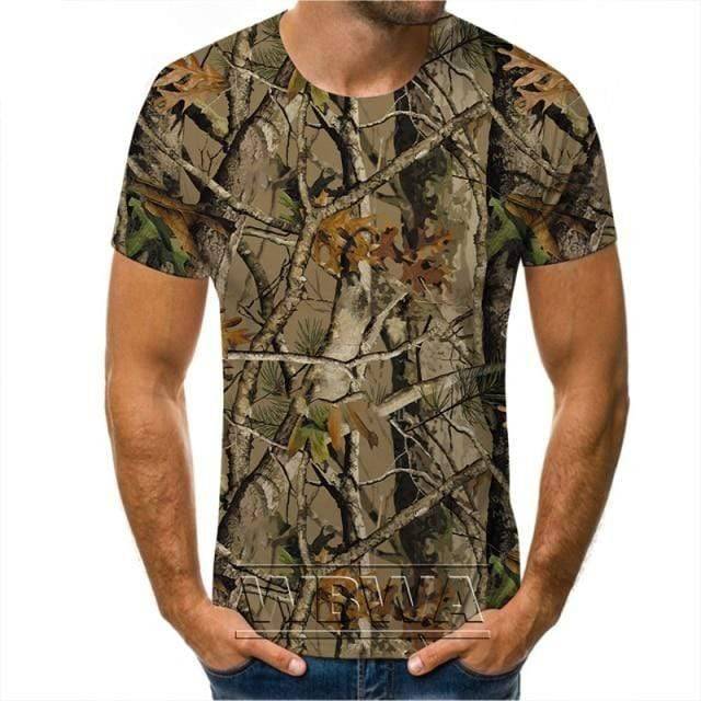 T-shirt de camouflage pour aventures en plein air et activités de chasse – Lamylie