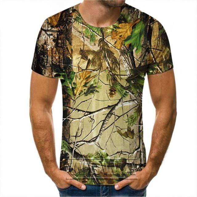 T-shirt de camouflage pour aventures en plein air et activités de chasse – Lamylie